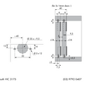 Dimensions drawing 1 — SlideLine 55 Plus | Top Guide & Bottom Wheel