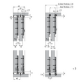 Dimensions drawing 1 — SlideLine M Inset Track Profiles | 2,500mm
