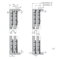 Dimensions drawing 2 — SlideLine M Inset Track Profiles | 2,500mm