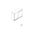 Dimensions drawing 4 — SlideLine M Inset Track Profiles | 2,500mm