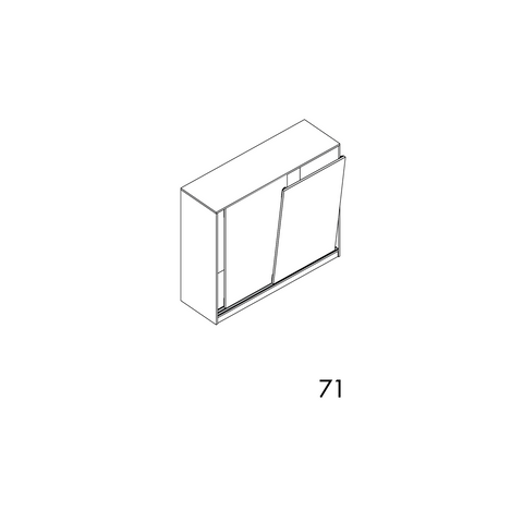 Dimensions drawing 4 — SlideLine M Inset Track Profiles | 2,500mm