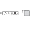 Häfele Connect Mesh push button, wall mounted Area of Application: For controlling components on the 6-way distributor, Häfele Connect Mesh (all functions are accessible by pressing or holding a button) Function: Easy, direct pairing with a 6-way distribu
