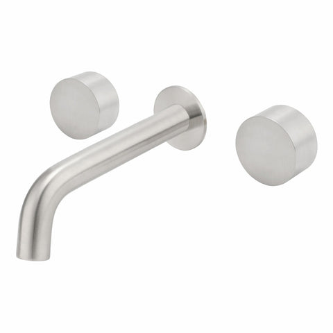 Wall Mount Mixer-Brushed Stainless Steel