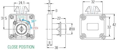 Mortice Lock Sl/Door M/Key