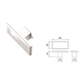 Dimensions drawing 1 — Cabinet Knob — Rectangle-T | 45 × 20 mm
