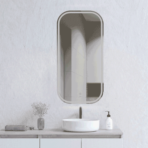 NEWPORT LED Soft Square Frameless Mirror 900x450mm