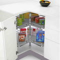 Corner Storage: 3/4 Lazy Susan (710D) with pole (solid base)