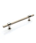 Momo Belgravia Knurled 160mm Solid Brass Bar Pull Polished Nickel BLG160.PN - The Blue Space