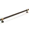 Momo Belgravia Knurled 320mm Solid Brass Bar Pull Dark Brushed Brass BLG320.DBB - The Blue Space