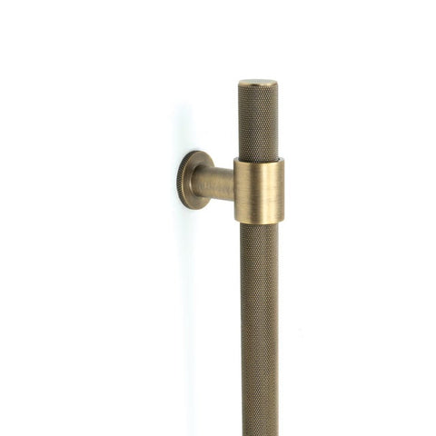 Momo Belgravia Knurled Door Pull Handle 496mm Dark Brushed Brass