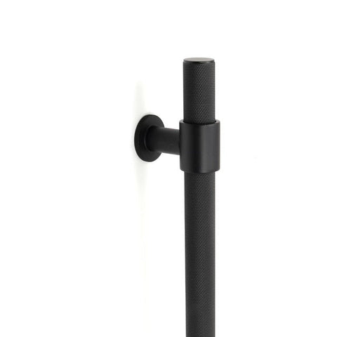 Momo Belgravia Knurled Door Pull Handle 496mm Matte Black