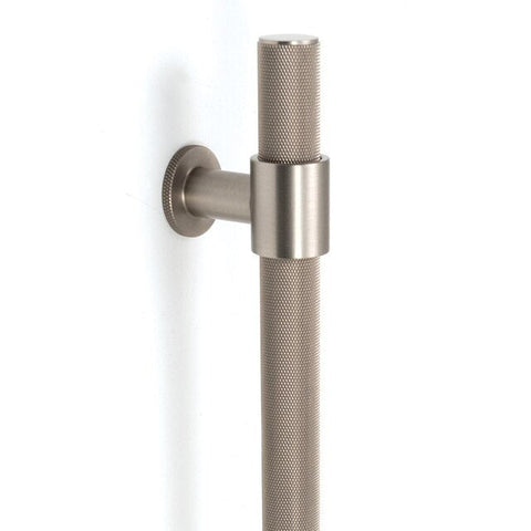 Momo Belgravia Knurled Door Pull Handle 600mm Dull Brushed Nickel