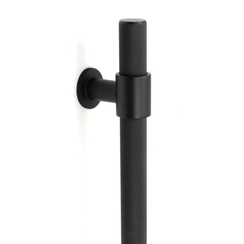 Momo Belgravia Knurled Door Pull Handle 600mm Matte Black