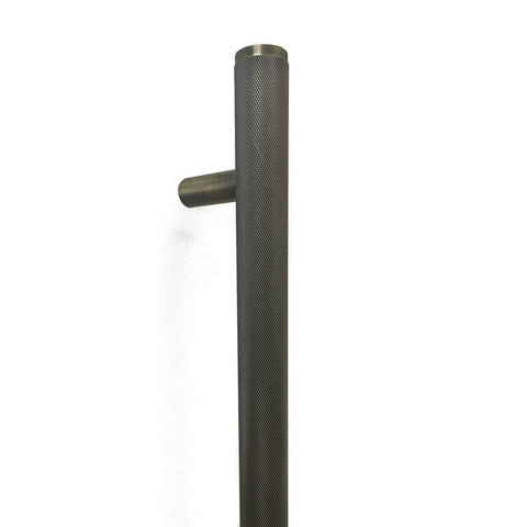 Momo Bellevue Knurled Door Pull Handle 600mm Dark Brushed Brass
