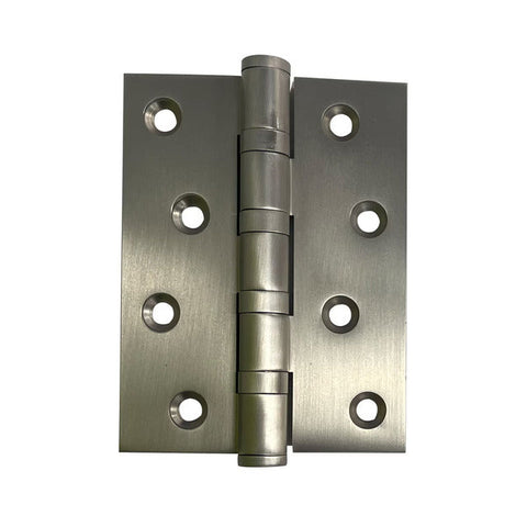 Momo Solid Brass Hinge 100mm X 76mm Dull Brushed Nickel