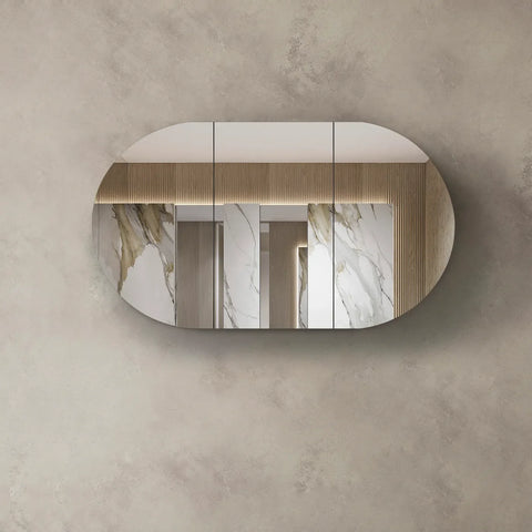 COOGEE Shaving Cabinet 1200mm Natural Oak with Optional LED