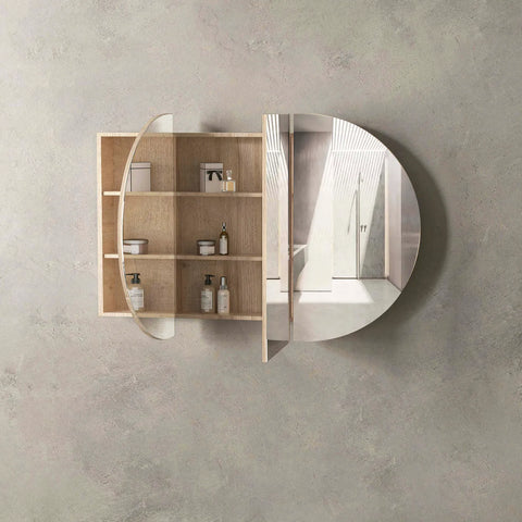 COOGEE Shaving Cabinet 1200mm Natural Oak with Optional LED