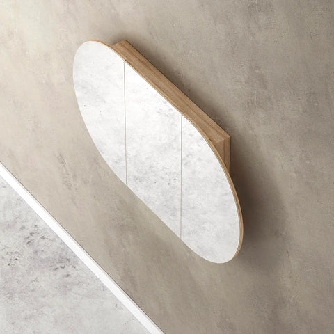 COOGEE Shaving Cabinet 1200mm Natural Oak with Optional LED