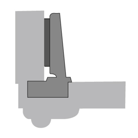 Hettich Intermat 95° Hinge for Thick Doors – Full Overlay, Press-In | 1058371