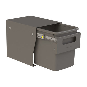 Waste Bin Hideaway Compact Floor Mount Handle-Pull Single 15L HCF115H