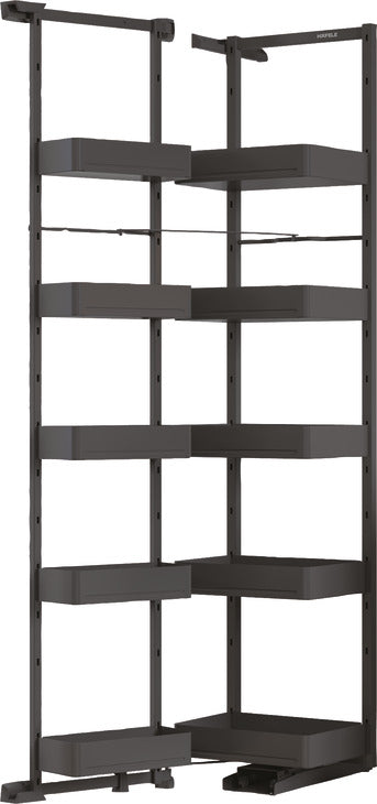 Häfele Utensio deluxe pantry unit in anthracite