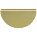 Häfele Half Moon Furniture Pull Handle in brass brushed