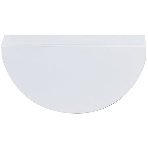 Häfele Half Moon Furniture Pull Handle in white matt