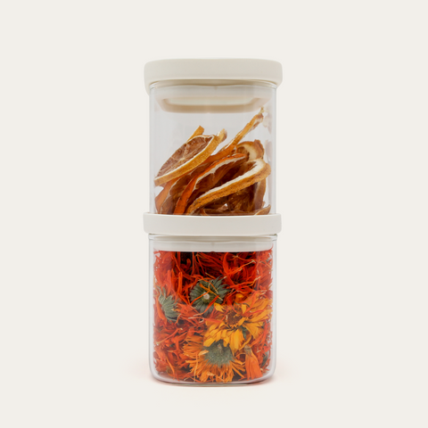 Tallow Rectangle Glass Pantry Jars | 2pk
