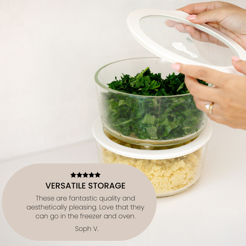 Glass Food Containers | Round Mixed 3pk