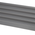 Häfele Salsa Pro spice tray in anthracite, shown at an angle so the stepped ramps and the grip ribs along each step are visible