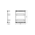 Dimensions drawing 1 — Side-Mount Pull-Out System | 200mm / 300mm Cabinet