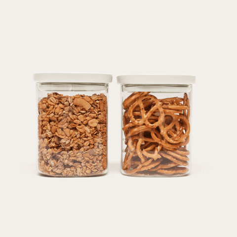 Newrybar Square Glass Pantry Jars | 2pk