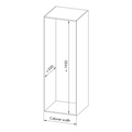 Dimensions drawing 1 — Tandem Pantry — Brushed Stainless