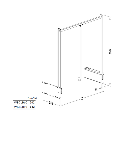 Wardrobe Lift - Soft Up/Down Close