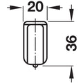 Extending Wardrobe Rail Material: Rail: Aluminum.Cover plate and sliding rings: Plastic. Area of Application: For screw fixing beneath shelves or cabinet top panels. Finish: Rail: Silver coloured anodised.Cover plate and sliding rings: White Version: Exte