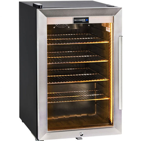 AAA Schmick Tropical Triple Glazed Outdoor Alfresco Glass Door Bar Fridge 70 Litre - Model HUS-SC70L-SS