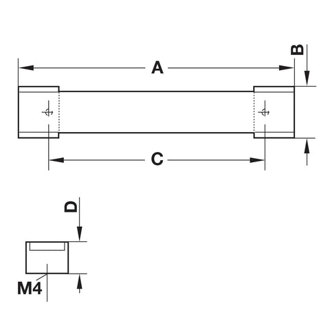 Aluminium Furniture Handle