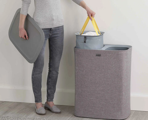 Tota 90L Grey Laundry Separation Basket