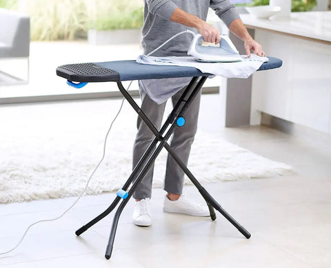 Glide Plus 130cm Blue Easy-store Ironing Board with Advanced Cover