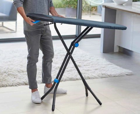 Glide Plus 130cm Blue Easy-store Ironing Board with Advanced Cover