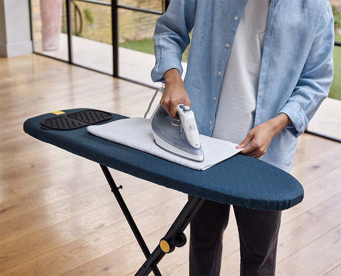 Glide Compact Plus 110cm Blue Easy-store Ironing Board with Advanced Cover