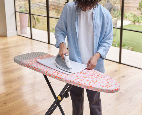 Glide 130cm Peach Easy-store Ironing Board