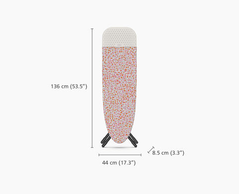 Glide 130cm Peach Easy-store Ironing Board