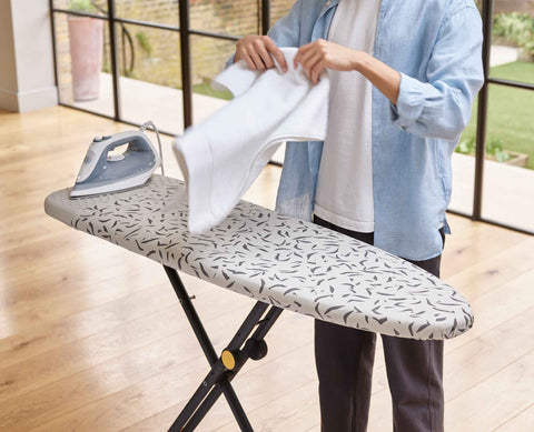 Glide Plus 130cm Ecru Easy-store Ironing Board with Advanced Cover