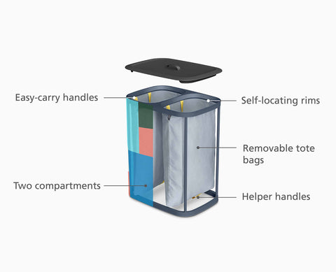 Tota 90L Laundry Separation Basket x Jonathan Lawes