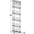 Pull Out Shoe Rack, Lateral Features: Space saving, Lateral mountingFor accommodating 10 pairs of shoesthe shoe is supported by the holder and maintains it's original form. Material: Steel Finish: Chrome PlatedWhite Version: Right Handleft Hand Dimension