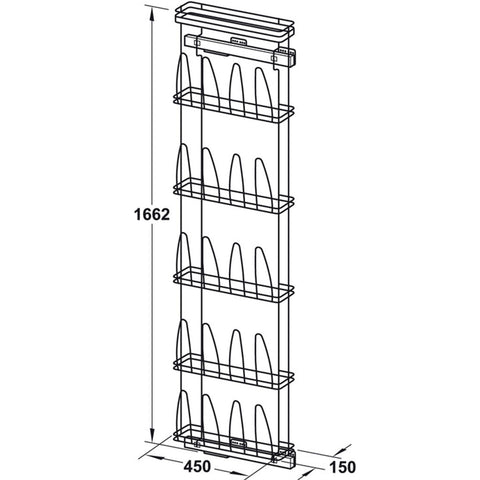 Pull Out Shoe Rack, Lateral