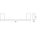 Sachi Hand Towel Rail Please note: Product can take up to 10 business days to be shipped! Finish: Polished ChromeMatt BlackBrushed Nickel Length: 300 mm Hafele