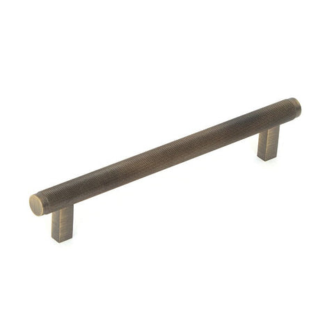 Bellevue Knurled Bar Pull Dark Brushed Brass