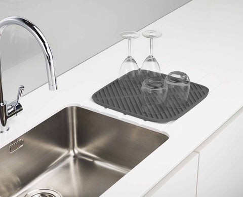 Flume™ Grey Dish Draining Mat